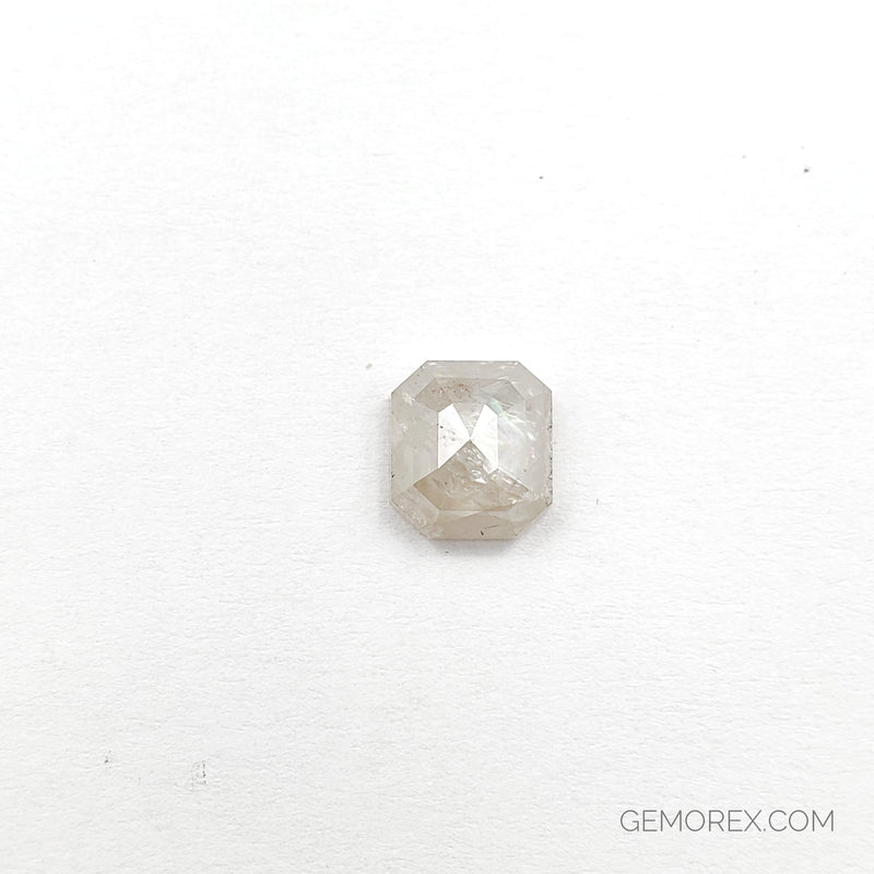 Salt n Pepper Natural Diamond 7.04 x 6.46 x 3.67mm Emerald Cut