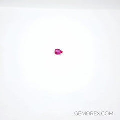 Ruby Pear Shape Faceted 1.04ct