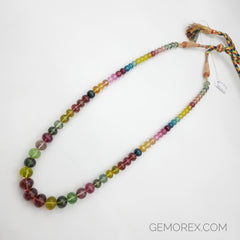 Multi Color Tourmaline Smooth Roundel Beads 7.00 -12.00mm