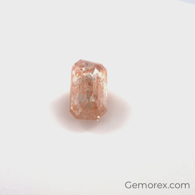 Red Salt n Pepper Natural Diamond 7.75 x 4.59 x 3.24mm Rectangle Rose Cut