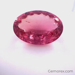 Pink Tourmaline Oval Faceted 19.66ct