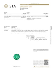 Emerald Round Faceted 4.69ct