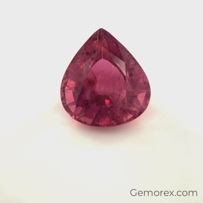Pink Tourmaline Pear Shape Faceted 3.47ct