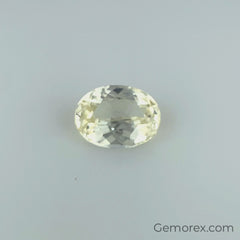Fancy Color Pastel Canary Yellow Sapphire Oval 1.20ct - Gemorex International Inc.