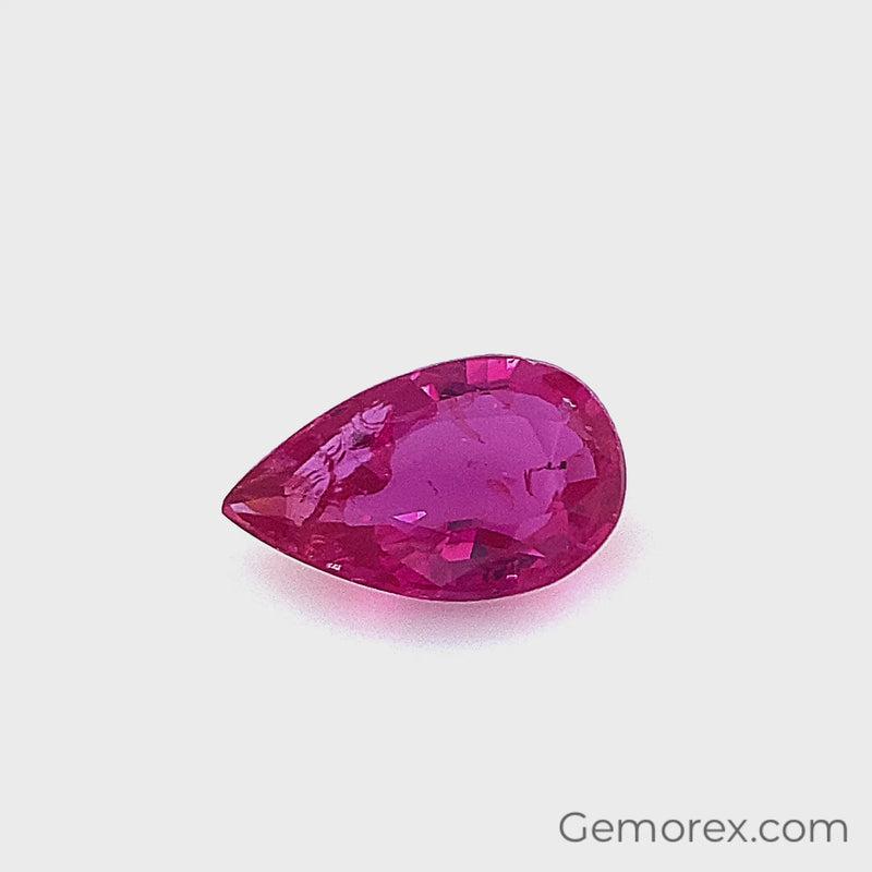Ruby Pear Shape Faceted 1.03ct