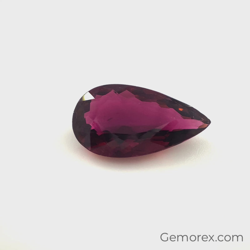Pink Tourmaline Pear Shape Faceted 4.55ct