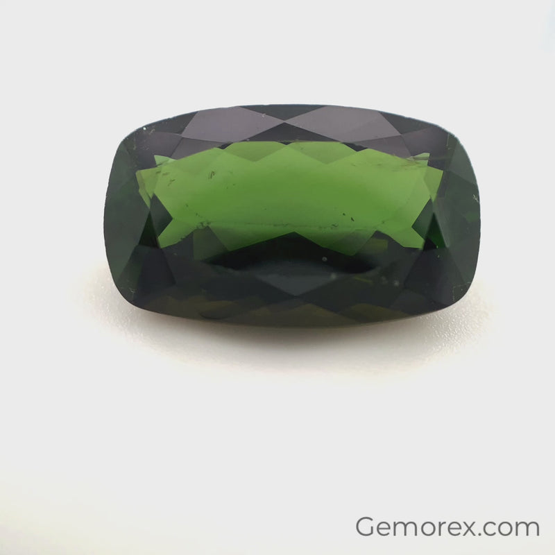 Green Tourmaline Cushion Faceted 9.25ct