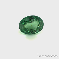 Teal Tourmaline Oval Faceted 4.57ct