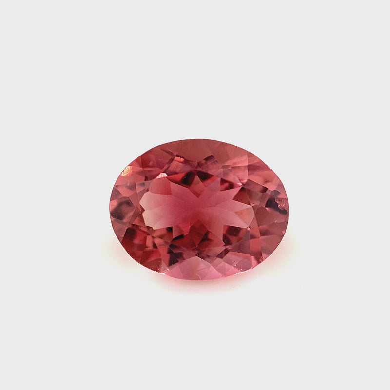 Pink Tourmaline Oval Faceted 1.95ct