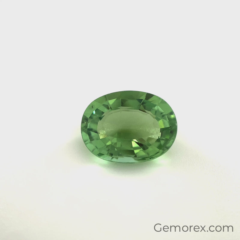 Green Tourmaline Oval Faceted 2.55ct