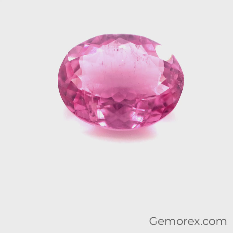 Baby Pink Tourmaline Oval Faceted 5.79ct