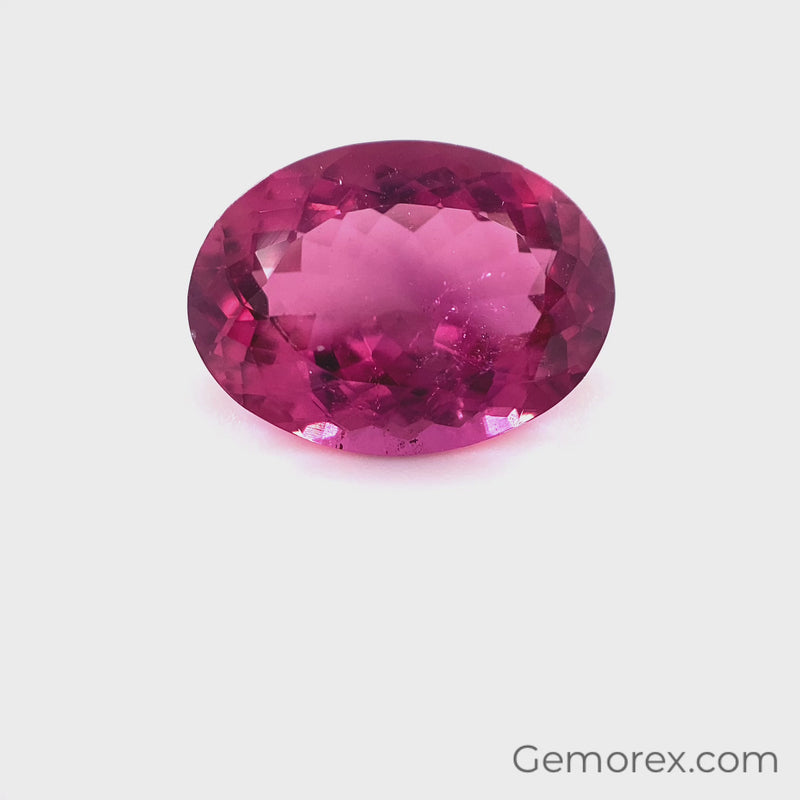 Pink Tourmaline Oval Faceted 7.29ct