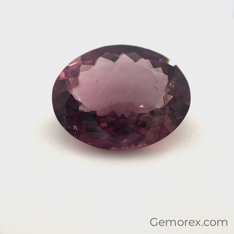 Pink Tourmaline Oval Faceted 7.26ct