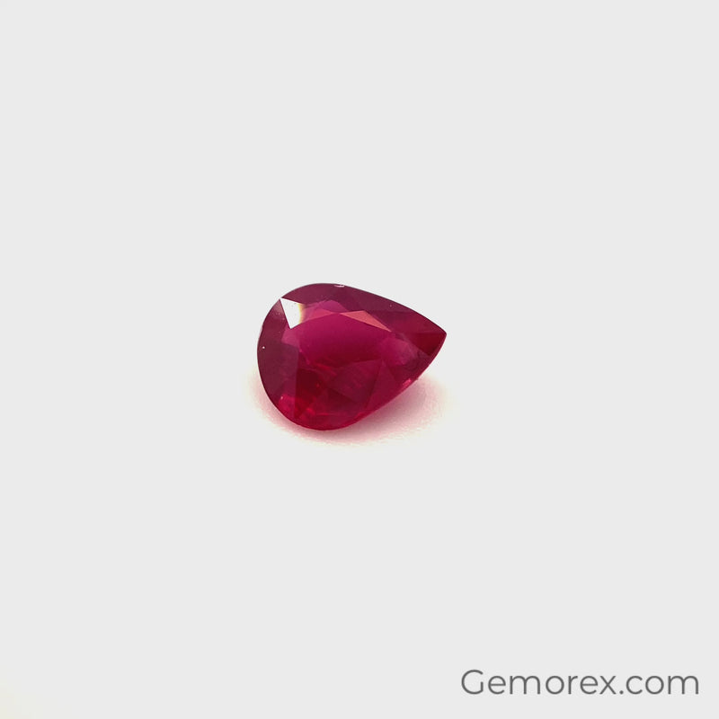 Mozambique Ruby Natural Unheated Pear Shape 5.89 x 7.00mm - Gemorex International Inc.