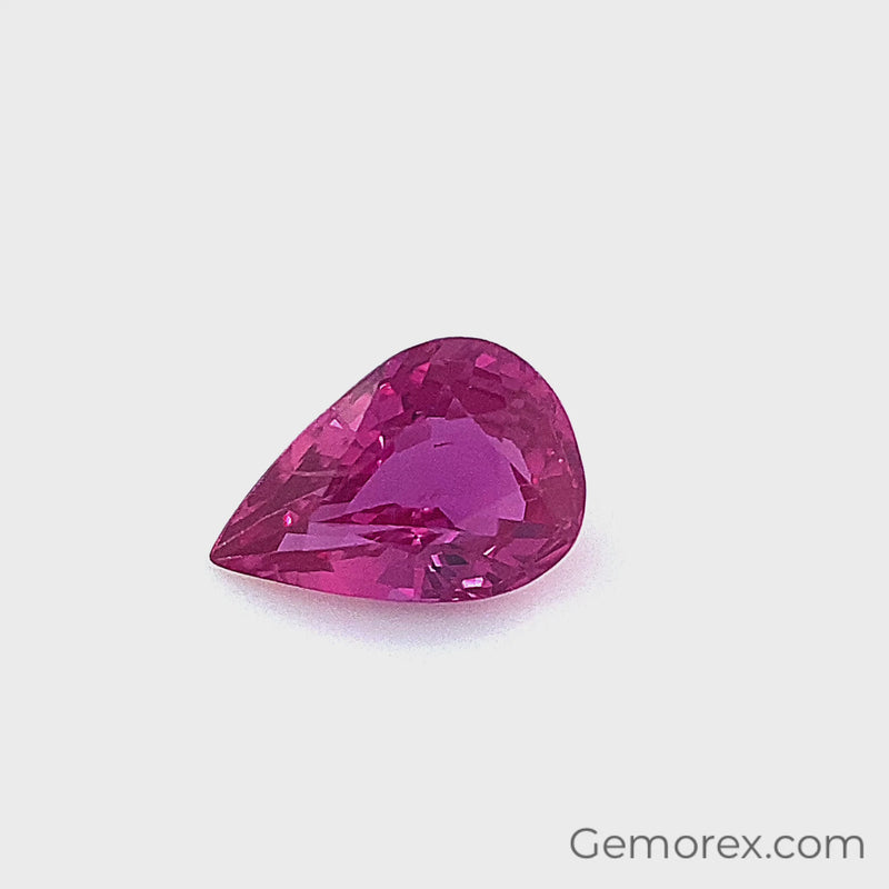 Ruby Pear Shape Faceted 1.04ct