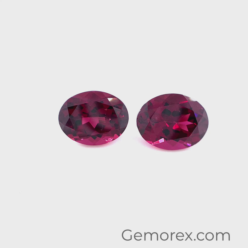 Pink Garnet Oval 11x9 mm