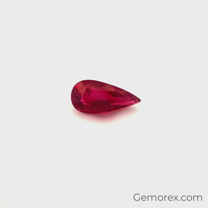Mozambique Ruby Natural Unheated Pear Shape 4.45 x 9.11mm - Gemorex International Inc.