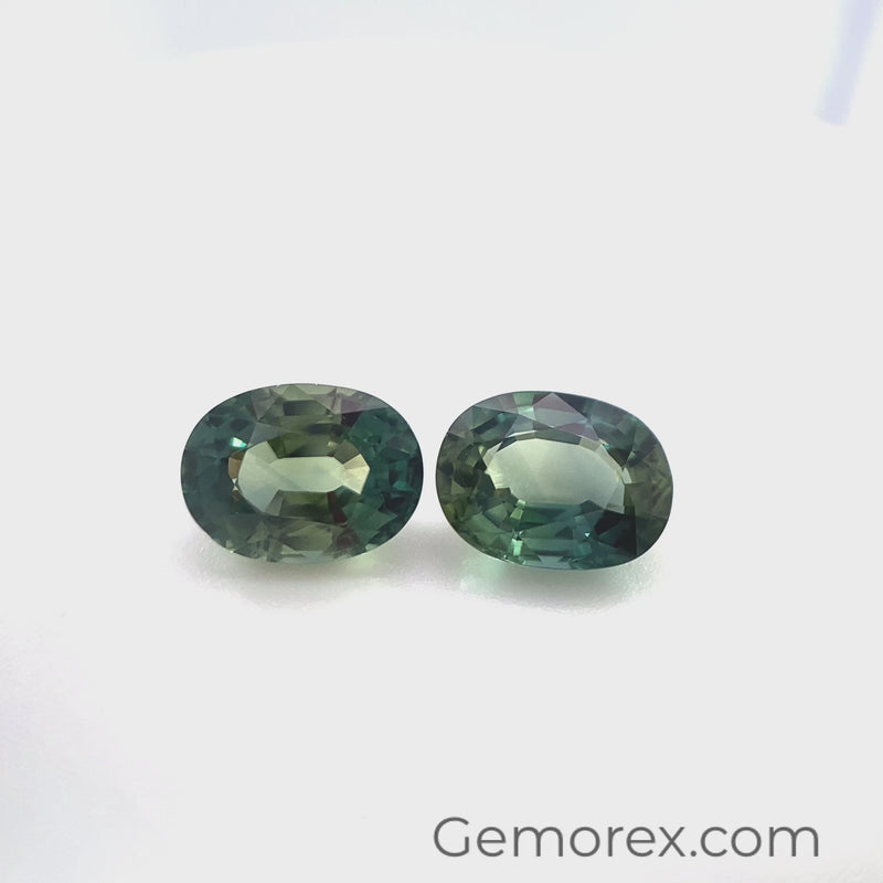 Teal Sapphire Oval 3.47ct
