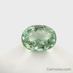Mint Green Tourmaline Oval Faceted 4.76ct