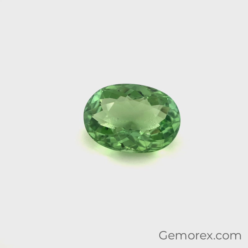 Green Tourmaline Oval Faceted 2.45ct