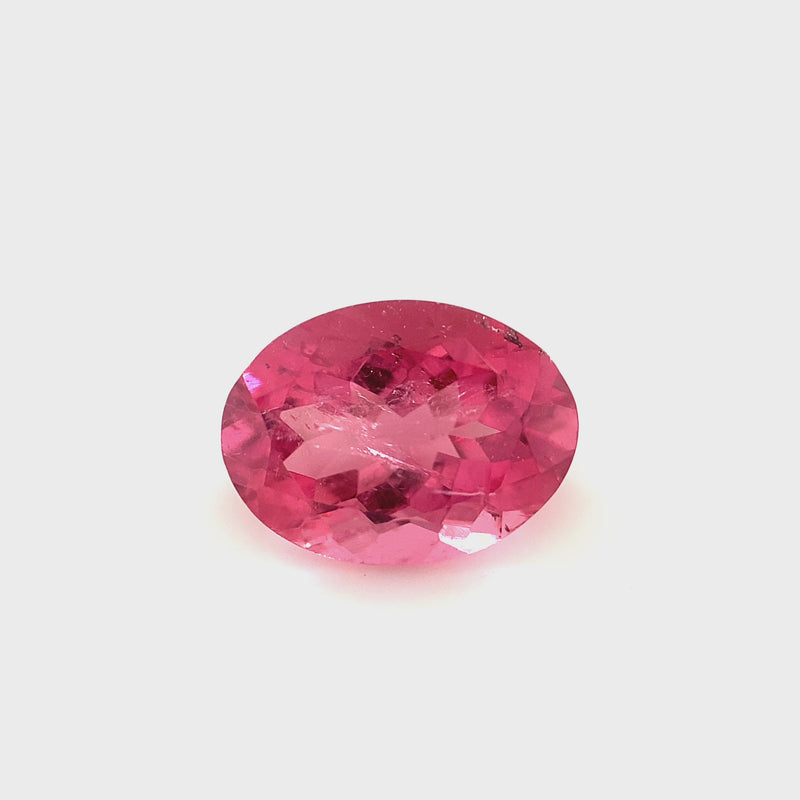 Pink Tourmaline Oval Faceted 1.85ct