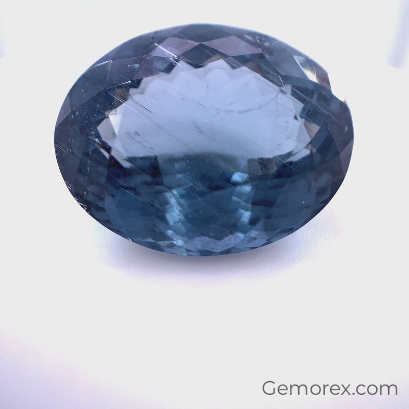 Blue Tourmaline Oval Faceted 30.33ct