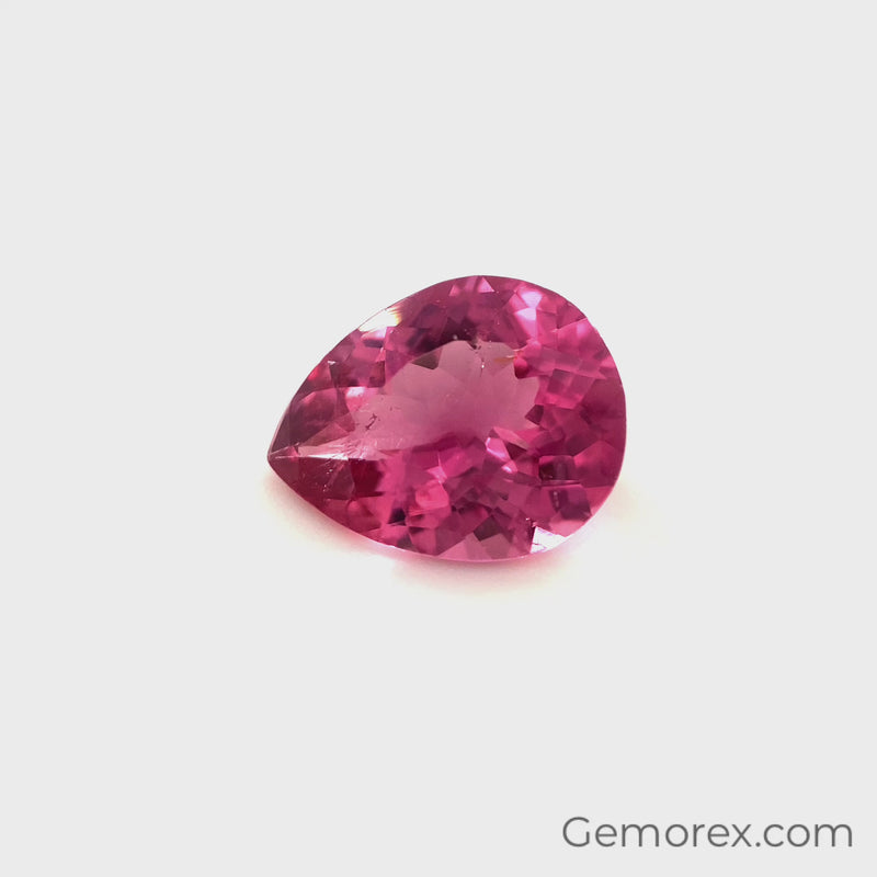 Pink Tourmaline Pear Shape Faceted 2.56ct