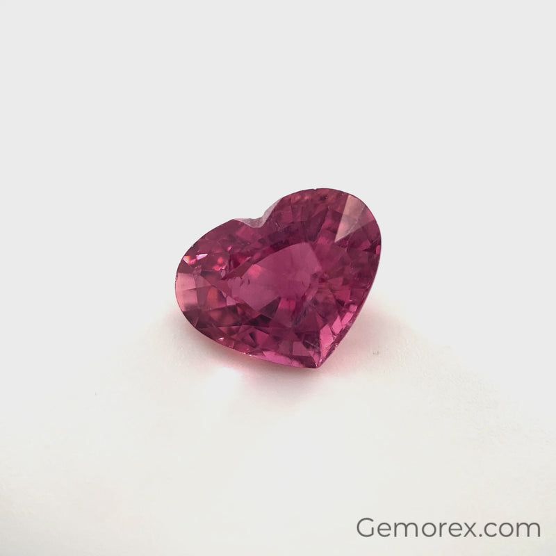Pink Tourmaline Heart Faceted 2.85ct