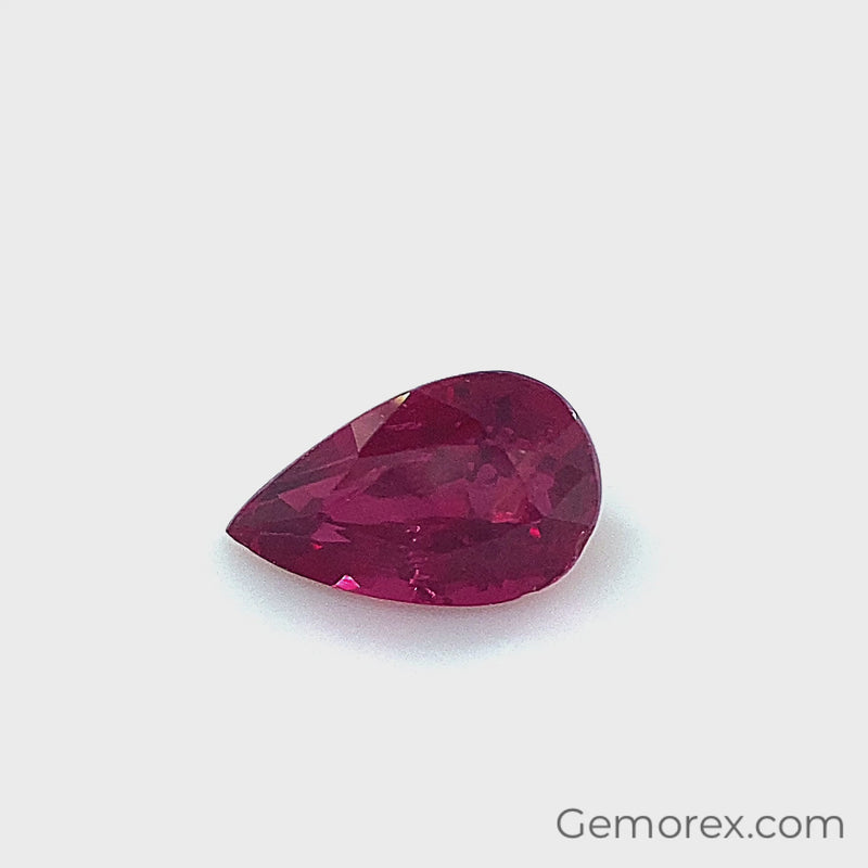 Ruby Pear Shape Faceted 1.08ct