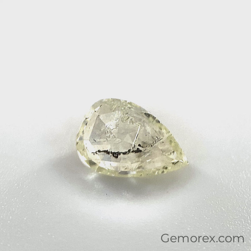 Natural Diamond Pear Shape Rose Cut 0.61 ct