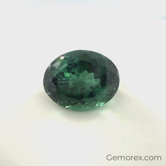 Teal Tourmaline Oval Faceted 6.46ct