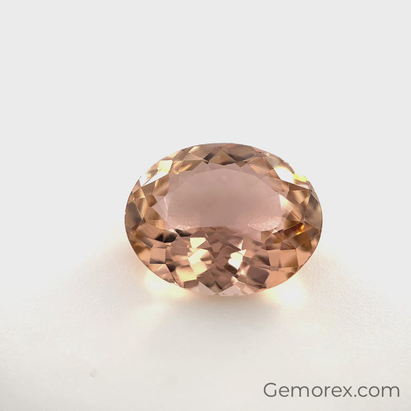 Peach Tourmaline Oval Faceted 3.99ct