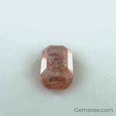 Red Salt n Pepper Natural Diamond 7.33 x 4.55 x 3.20mm Rectangle Rose Cut