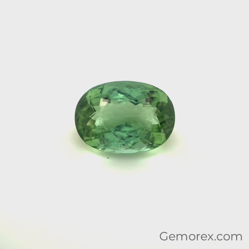 Mint Green Tourmaline Oval Faceted 3.47ct