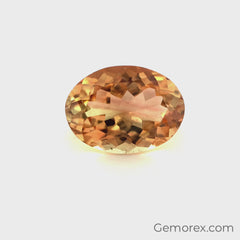 Peach Tourmaline Oval Faceted 4.68ct