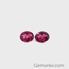 Pink Garnet Oval 8x6 mm