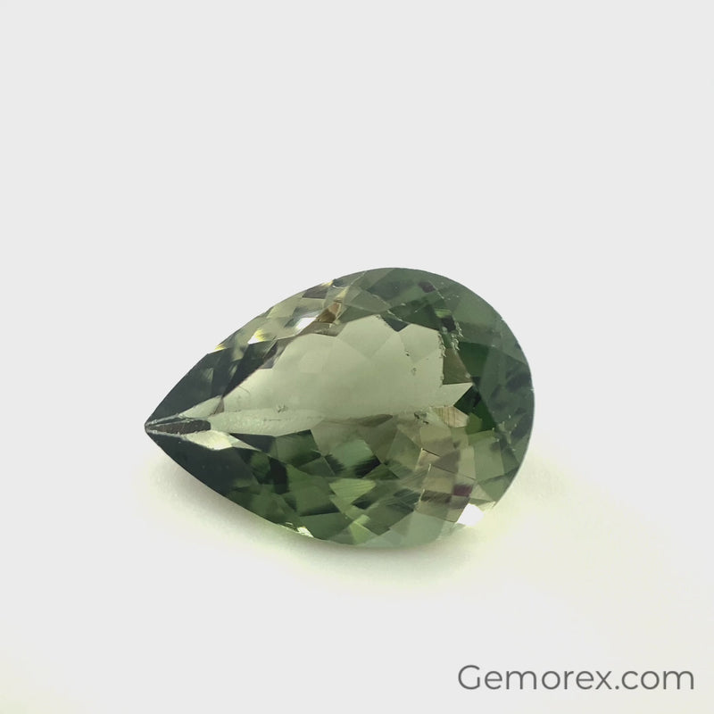 Green Tourmaline Pear Shape Faceted 5.53ct