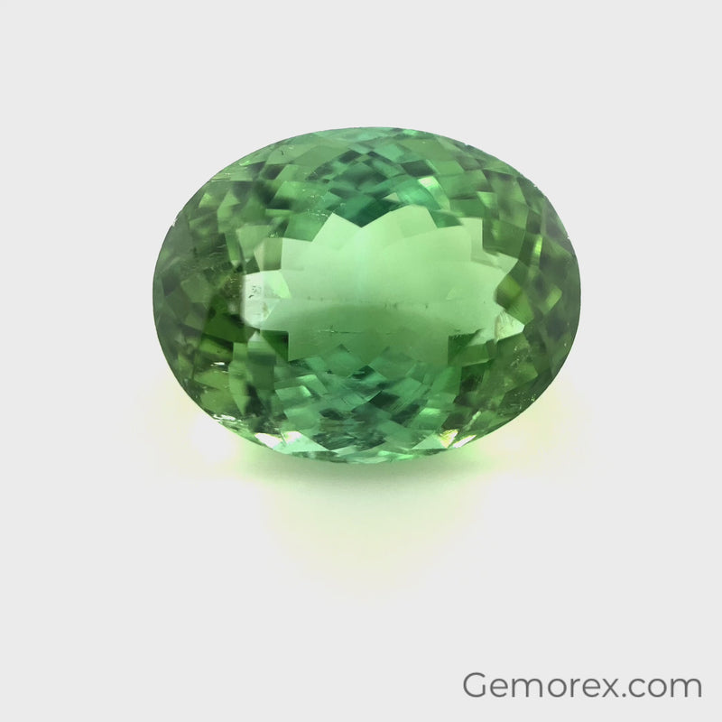 Teal Tourmaline Oval Faceted 10.48ct
