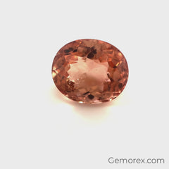 Peach Tourmaline Oval Faceted 5.89ct