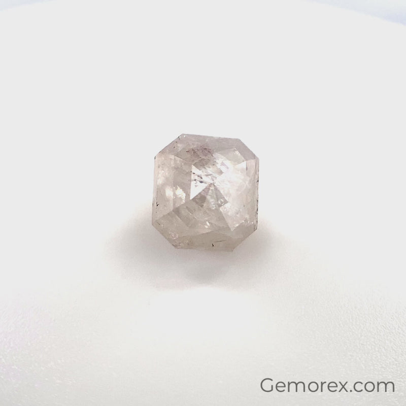 Salt n Pepper Natural Diamond 7.04 x 6.46 x 3.67mm Emerald Cut