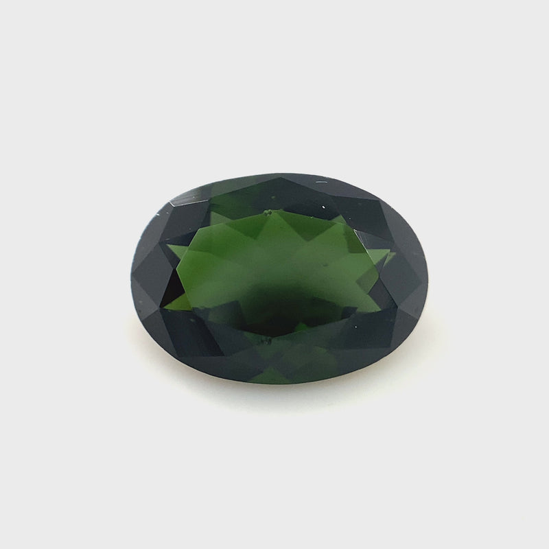 Green Tourmaline Oval Faceted 2.87ct