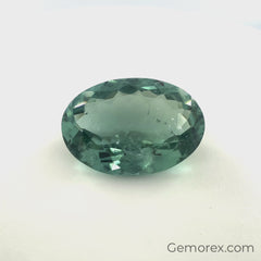 Teal Tourmaline Oval Faceted 6.81ct