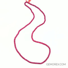 Ruby Smooth Roundel Beads 4.10-4.90mm