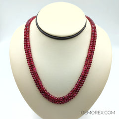 Red Spinel Smooth Roundel Beads 4.30-6.60mm