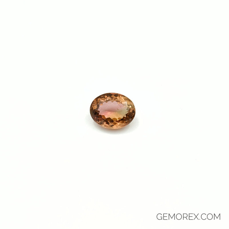 Peach Tourmaline Oval Faceted 5.81ct