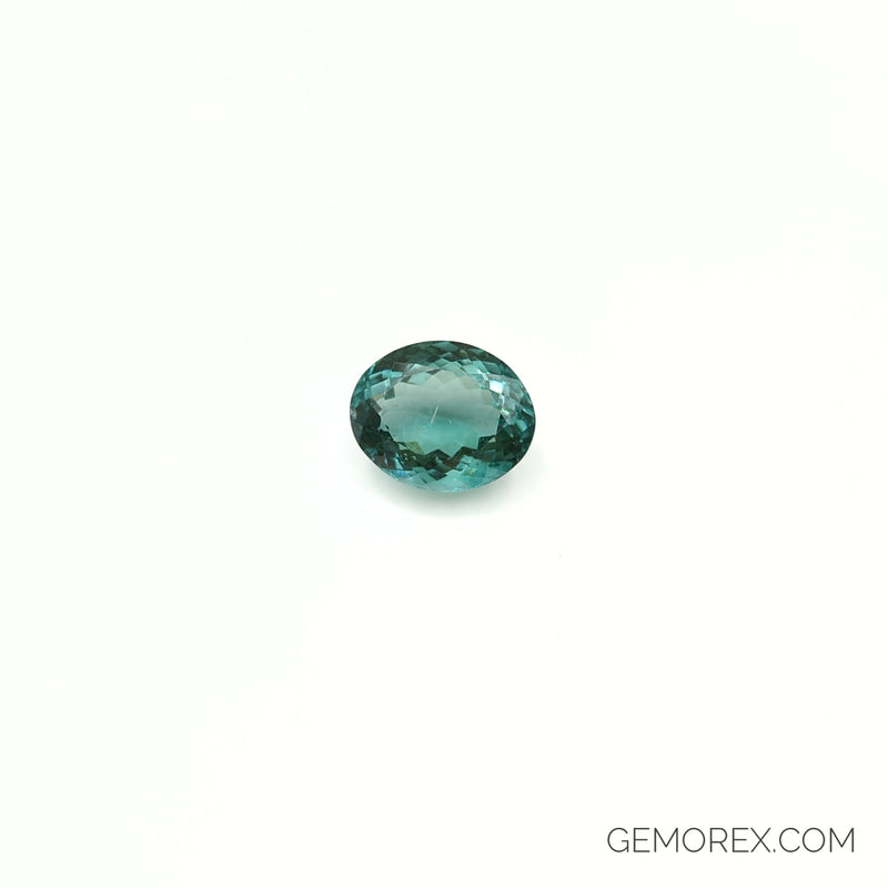 Teal Tourmaline Oval Faceted 13.37ct