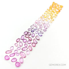 Sapphire Bracelet Layout - Rose Cut