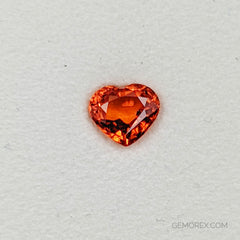 Orange Sapphire Heart 1.77ct