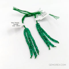 Emerald Faceted Roundel Beads 3.00-3.60mm