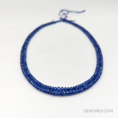Blue Sapphire Faceted Roundel Beads 3.60-4.90mm